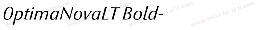 0ptimaNovaLT Bold字体转换